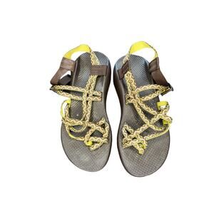 Chaco‎ Womens Brown Green Strappy Casual Outdoor ZX2 Yampa Sandals Size 9